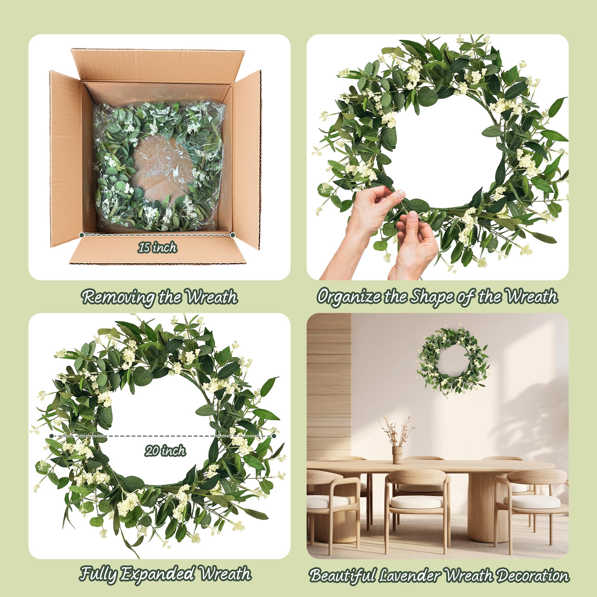 DEVONWIDE wreath used in wedding venue decor for elegant greenery