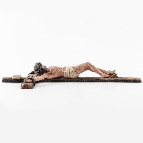 DevotedWalls crucifix rugged texture with antique bronze finish makes a standout piece.