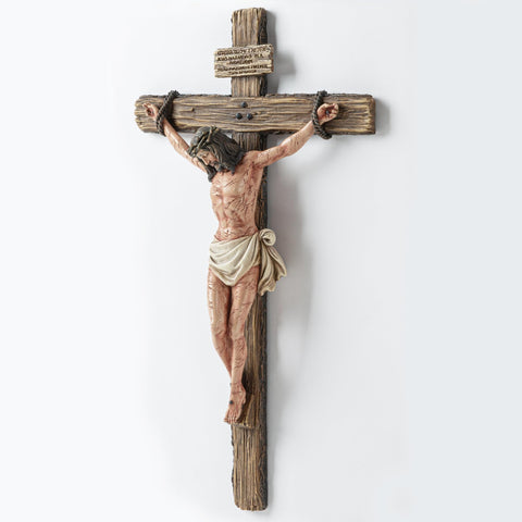 DevotedWalls crucifix with sharp thorns adds historical realism.