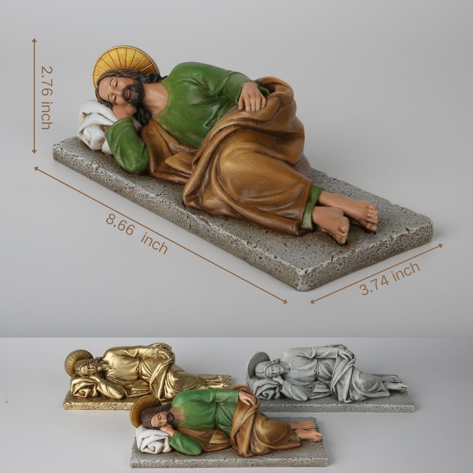 DevotedWalls hand-carved St. Joseph figurine detail elevates devotional spaces.