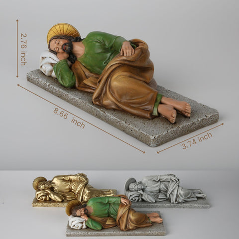 DevotedWalls hand-carved St. Joseph figurine detail elevates devotional spaces.