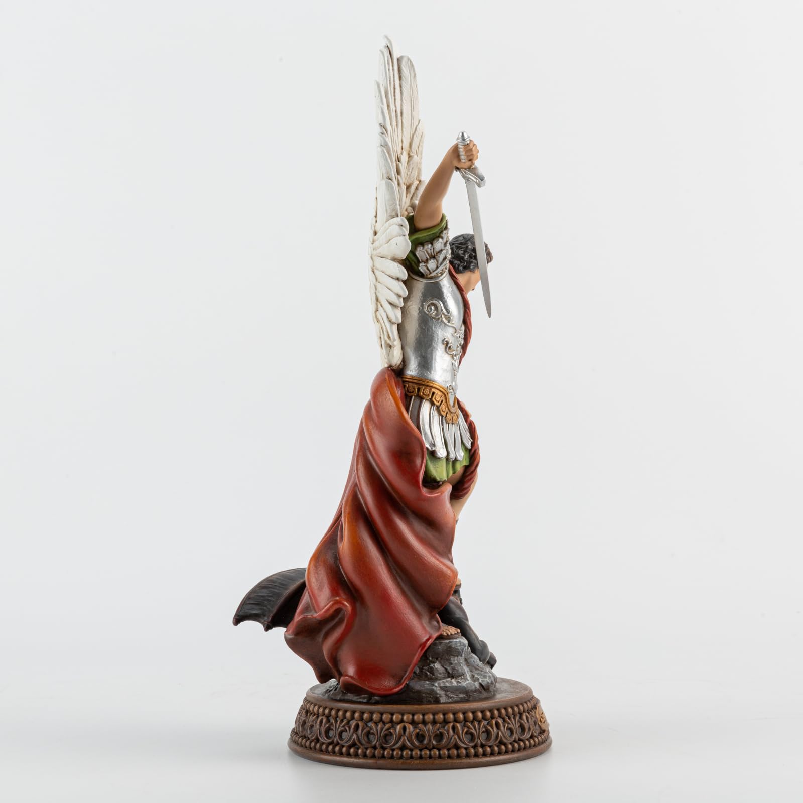 DevotedWalls name plate adds personalized reverence to the statue.