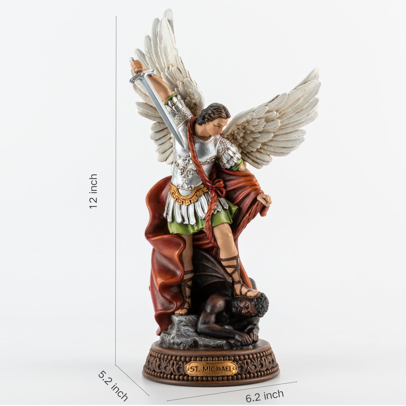 DevotedWalls Archangel wings detail enhances spiritual decor.
