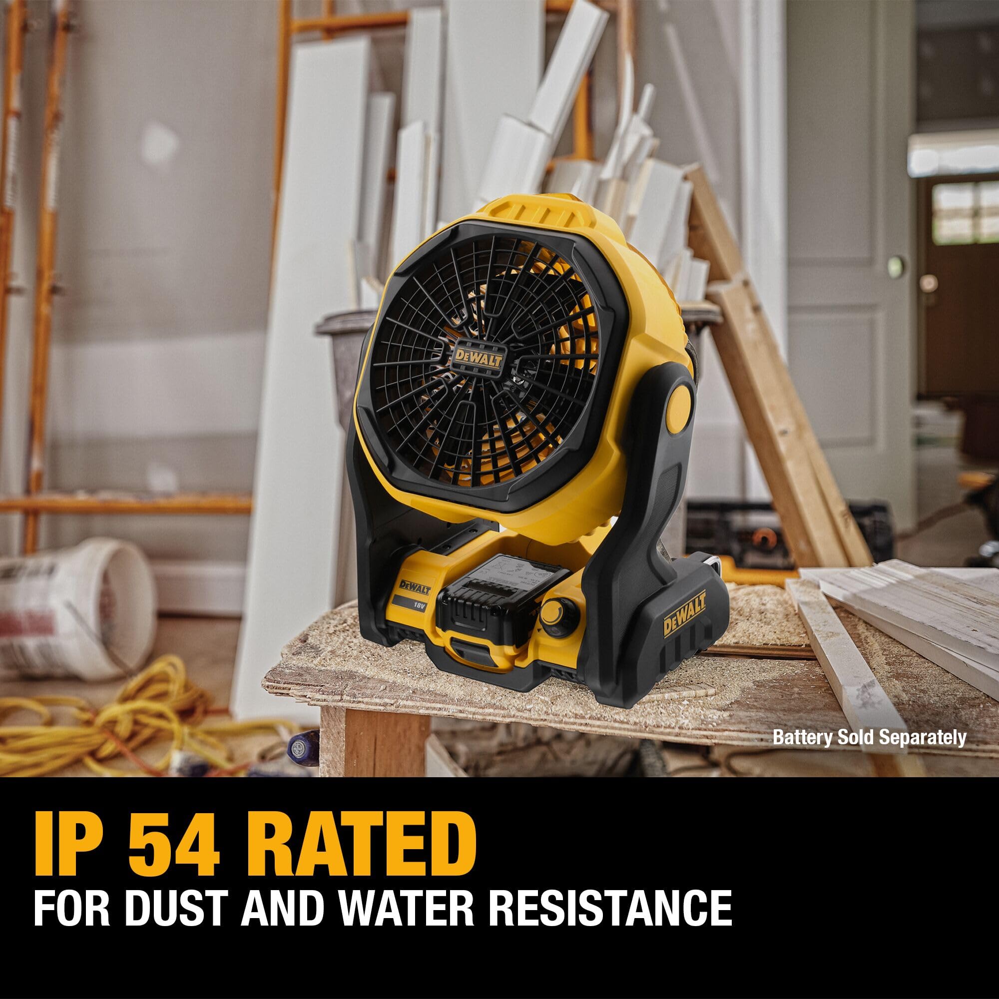 DEWALT DCE512B IP54-rated durability against dust and moisture