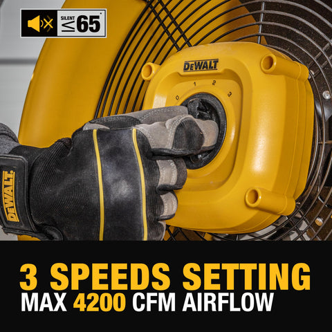 DEWALT DXF1840 base with rubber pads reducing vibration on smooth floors