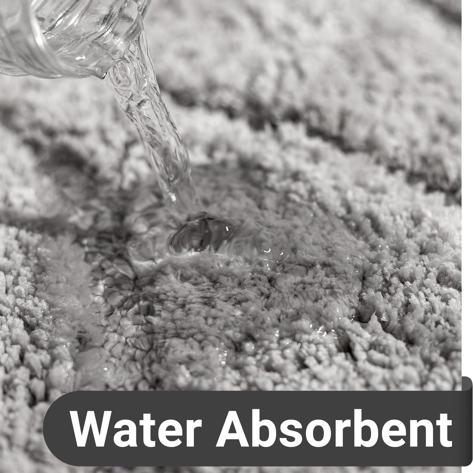 DEXDE bath rug 20x32 absorbent carpet keeps floors dry.