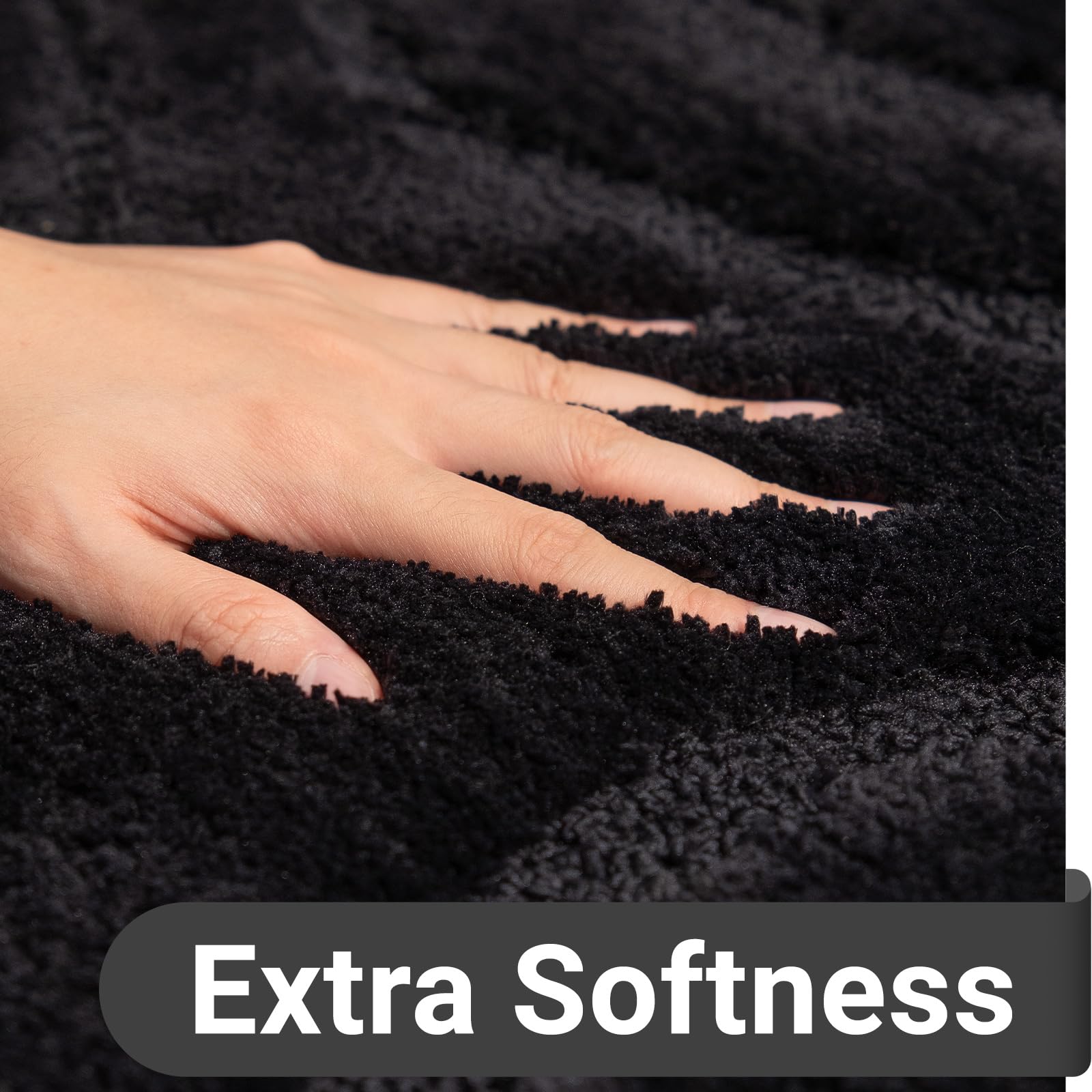 DEXDE bath rug versatile placement for bathroom, bedroom, hallway, or kitchen.