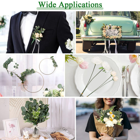 Dexpinzo baby eucalyptus leaves set for delicate corsages and small arrangements.