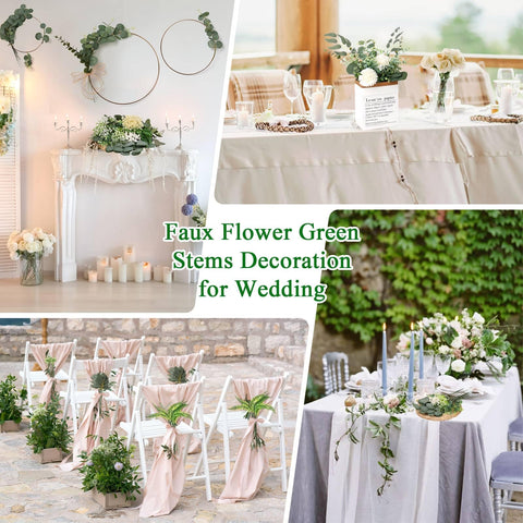 Dexpinzo silver dollar eucalyptus bundle adds lifelike greenery to centerpieces.