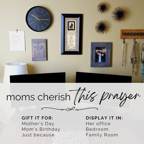 Dexsa A Prayer for My Mom plaque elegant typography for heartfelt decor.