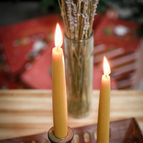 DEYBBY 12-pack beeswax candles ready for festive tables