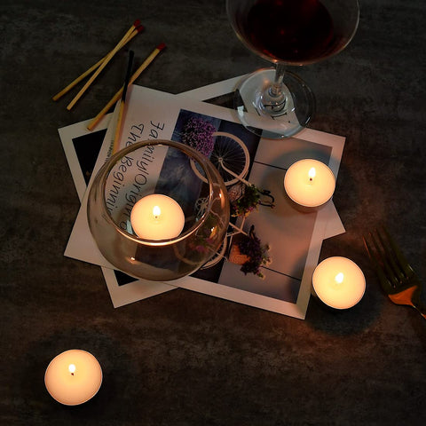 DEYBBY bulk tealights burn evenly with minimal soot.
