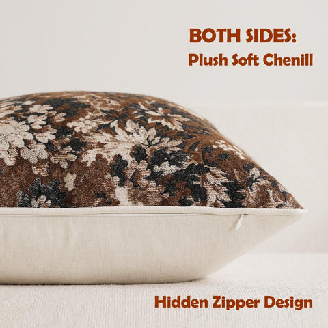 DEZENE hidden zipper closure demonstrates seamless, easy pillow insertion