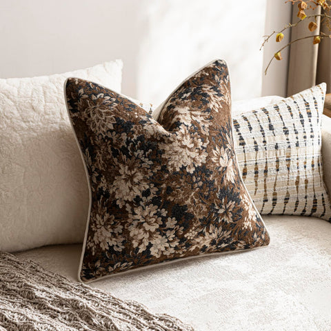 DEZENE vintage floral pattern complements farmhouse, boho, and modern spaces