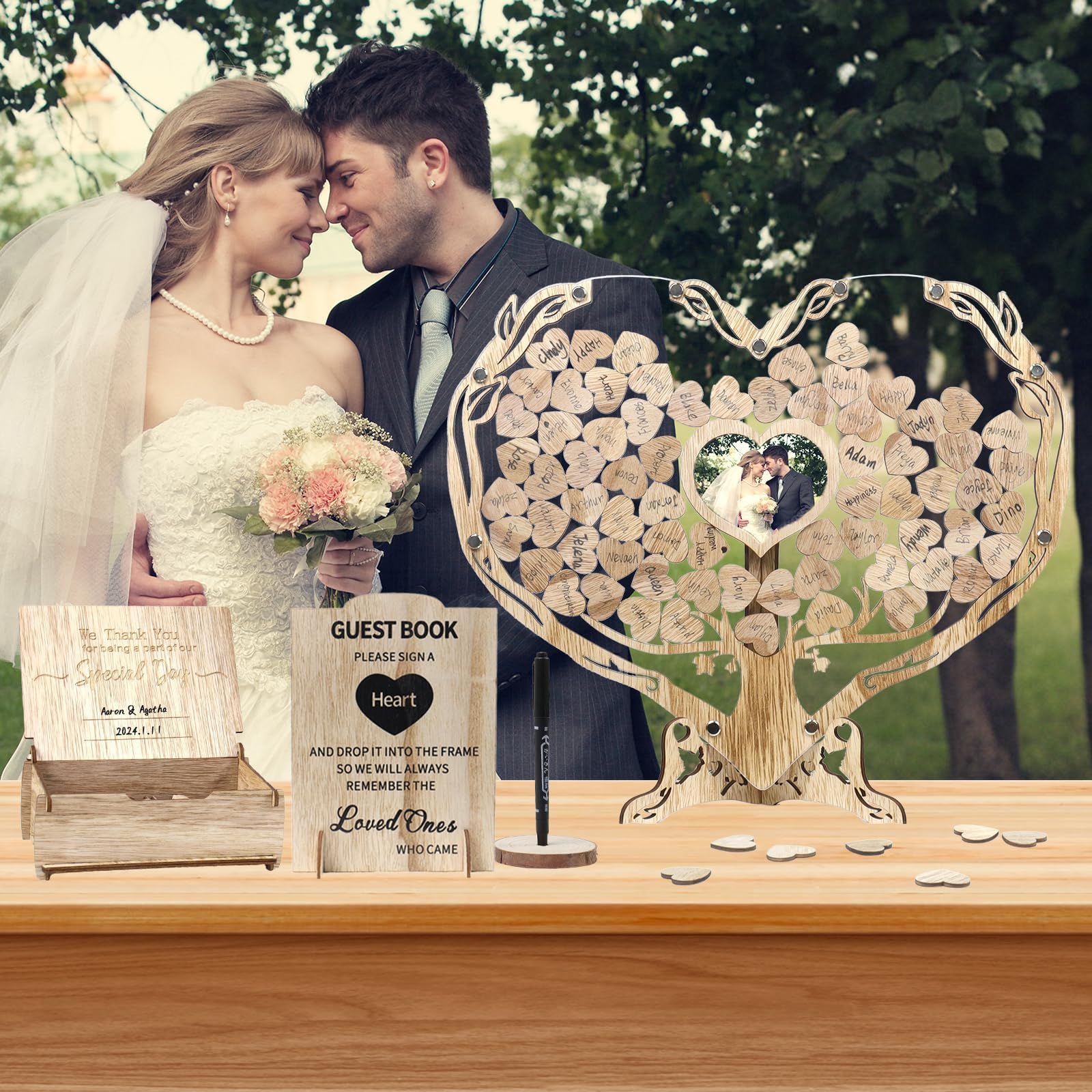 Dezhier wedding keepsake for romantic memories and wishes.