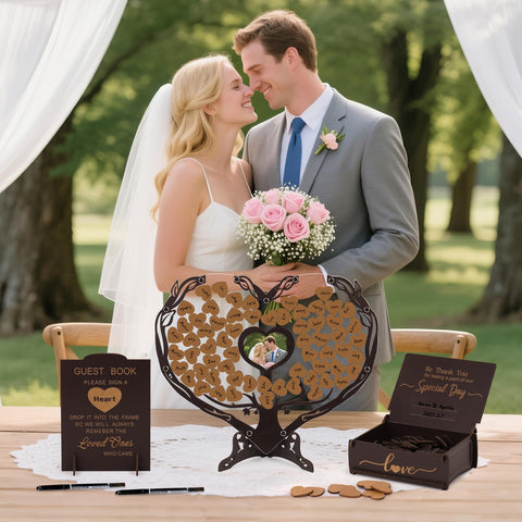 Dezhier personalized wedding decor heart keeps love notes