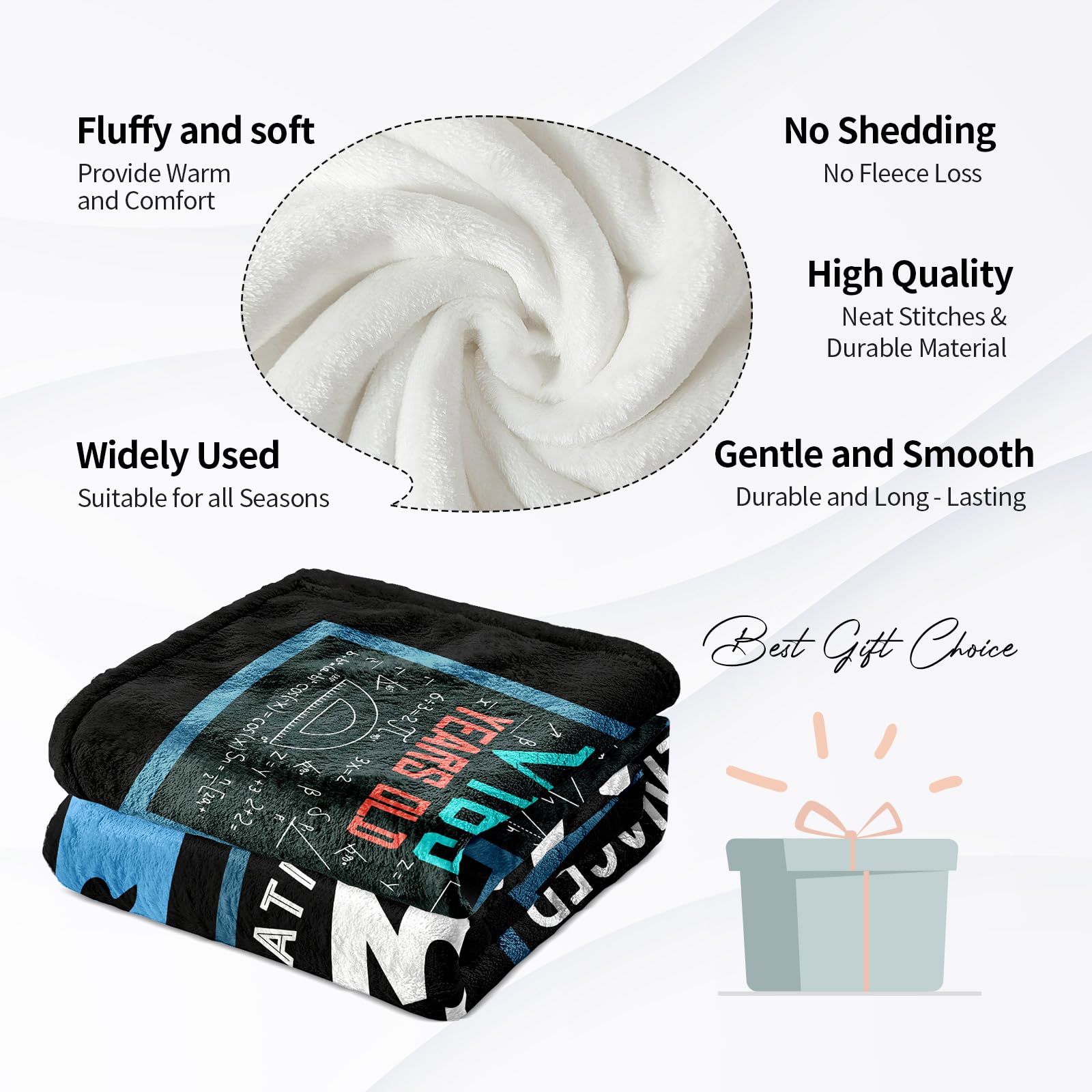 Dfaqehk colorful, durable blanket adds a cheerful room accent and comfort.