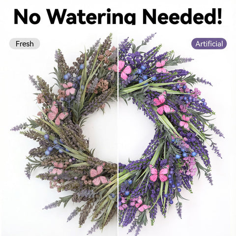 DFRREN Versatile wreath suitable for doors, walls, windows, or wedding backdrops.