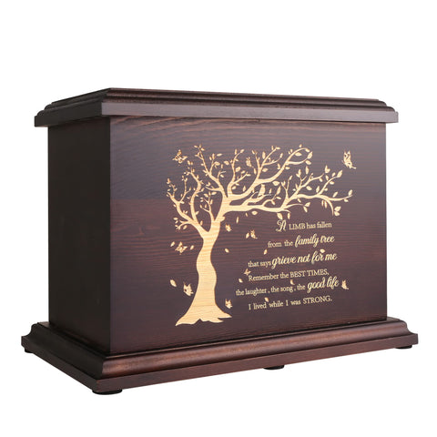 DGDCDV cremation urn with large capacity for home memorial display