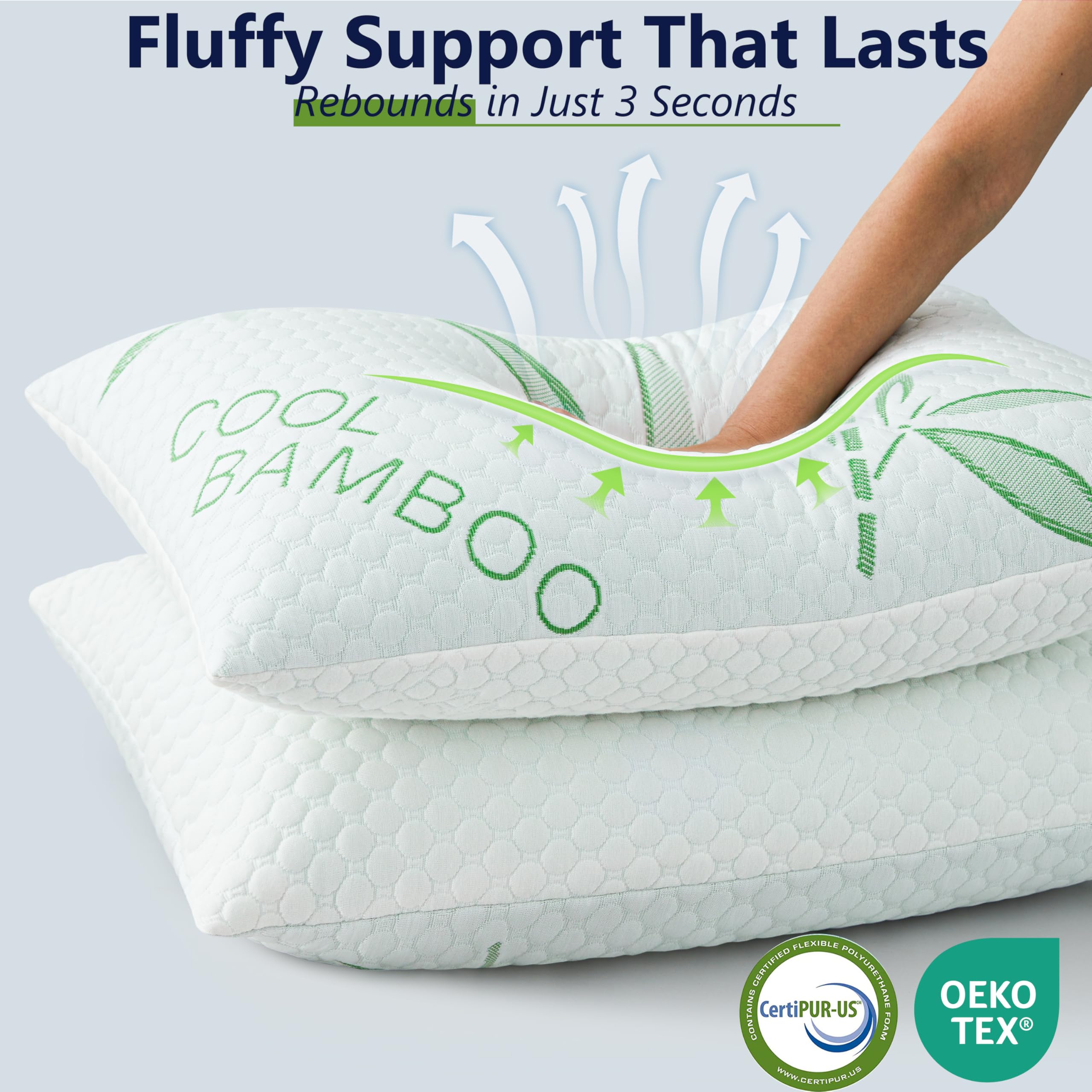 DGPEAR adjustable shredded memory foam fill for personalized loft.