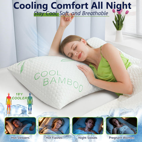 DGPEAR adjustable-fill memory foam pillow lets you customize loft for personalized comfort.