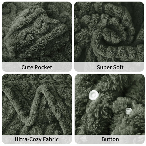 Dgsfmi wearable blanket doubles as sofa or travel companion.