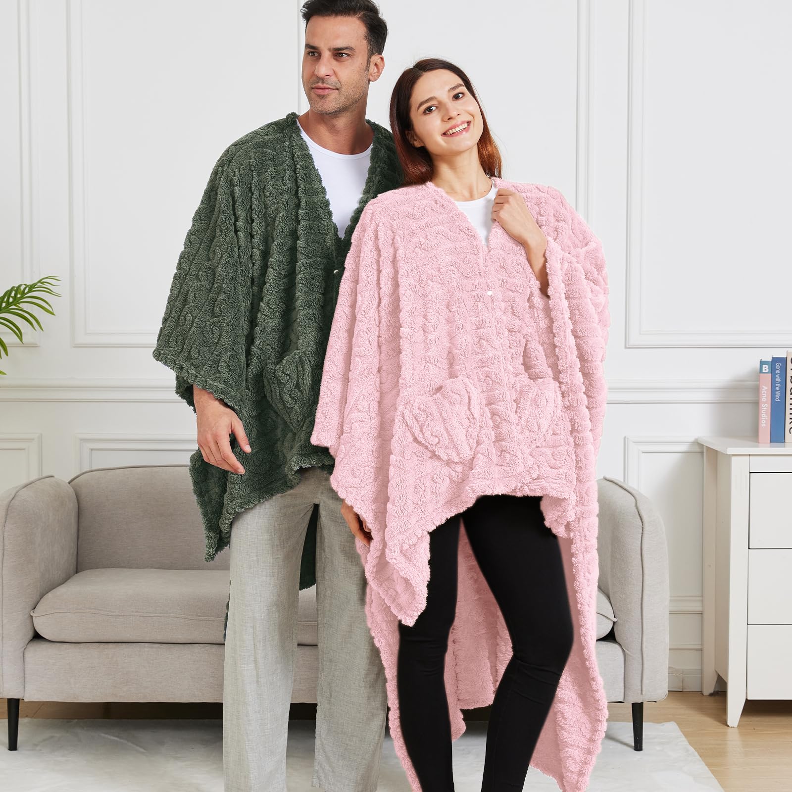 Dgsfmi wearable blanket makes a gift-ready wrap for holidays and occasions.