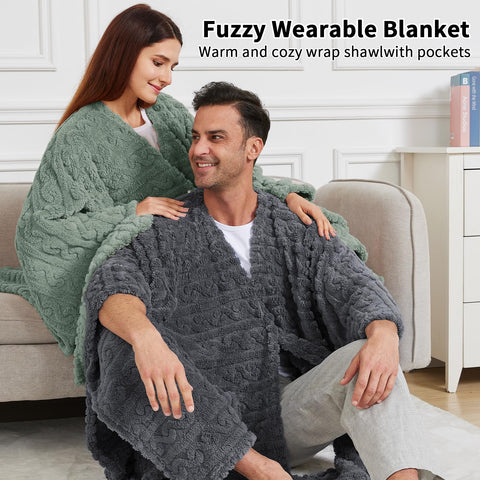 Dgsfmi wearable blanket used in office or lounge setting