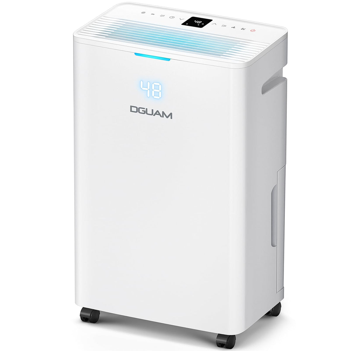 DGUAM 4500sqft basement dehumidifier demonstrates moisture control for damp spaces.