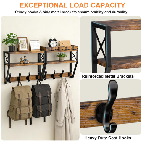 Dhmkfly 2-in-1 key holder wall mount keeps essentials within easy reach.