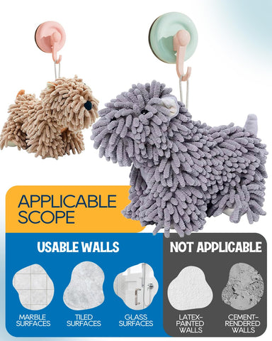 DHOEM dog towel absorbent chenille for fast fur drying