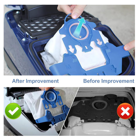 Dhoua GN bag set ready for quick replacement and tidy disposal.