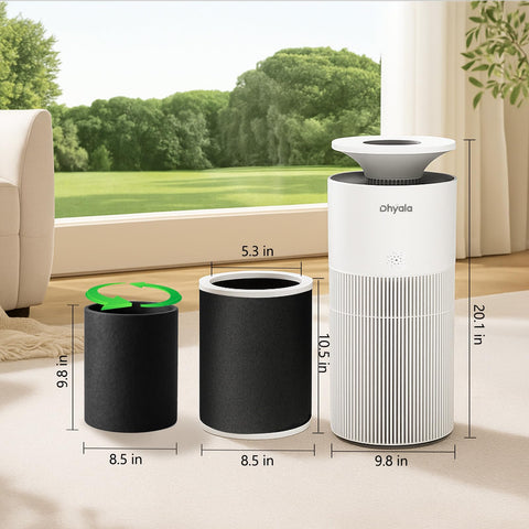 Dhyala KJ02 composite filter closeup highlighting filtration layers