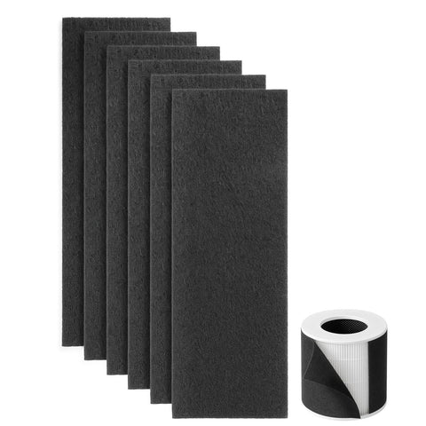 Dhyala KJ02 pre-filter captures pet hair at the intake for cleaner air.