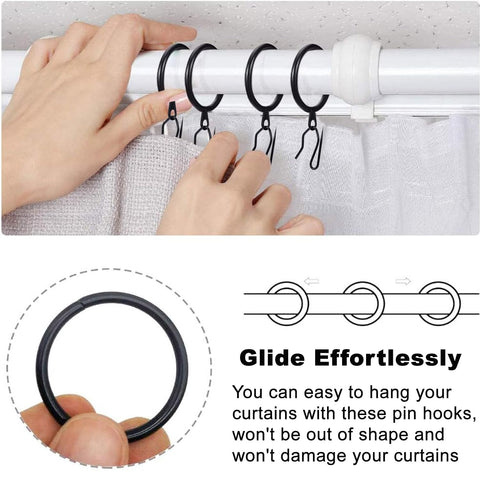 DHYLRICHER stainless-steel curtain ring close-up shows polished finish and resilience.