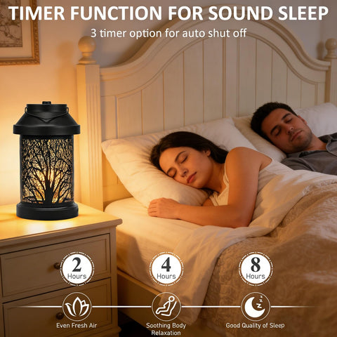 Dialan's Candle Warmer Lamp full-metal shade casts a soft glow.
