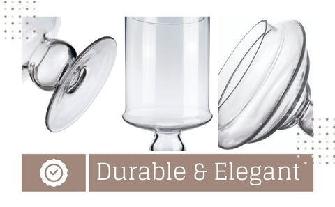 Diamond Star 88oz capacity jar, ideal candy buffet or party storage.