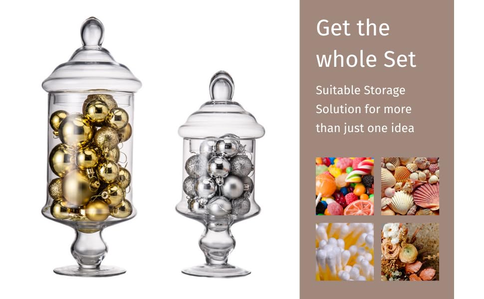 Diamond Star decorative jar with sand or shells for stylish décor.