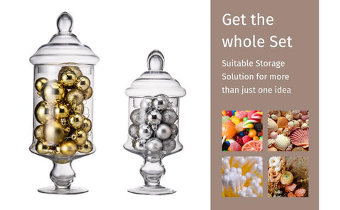Diamond Star decorative jar with sand or shells for stylish décor.