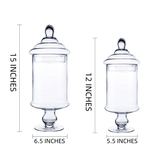 Diamond Star large footed jar, 12-inch height, a sturdy buffet centerpiece.