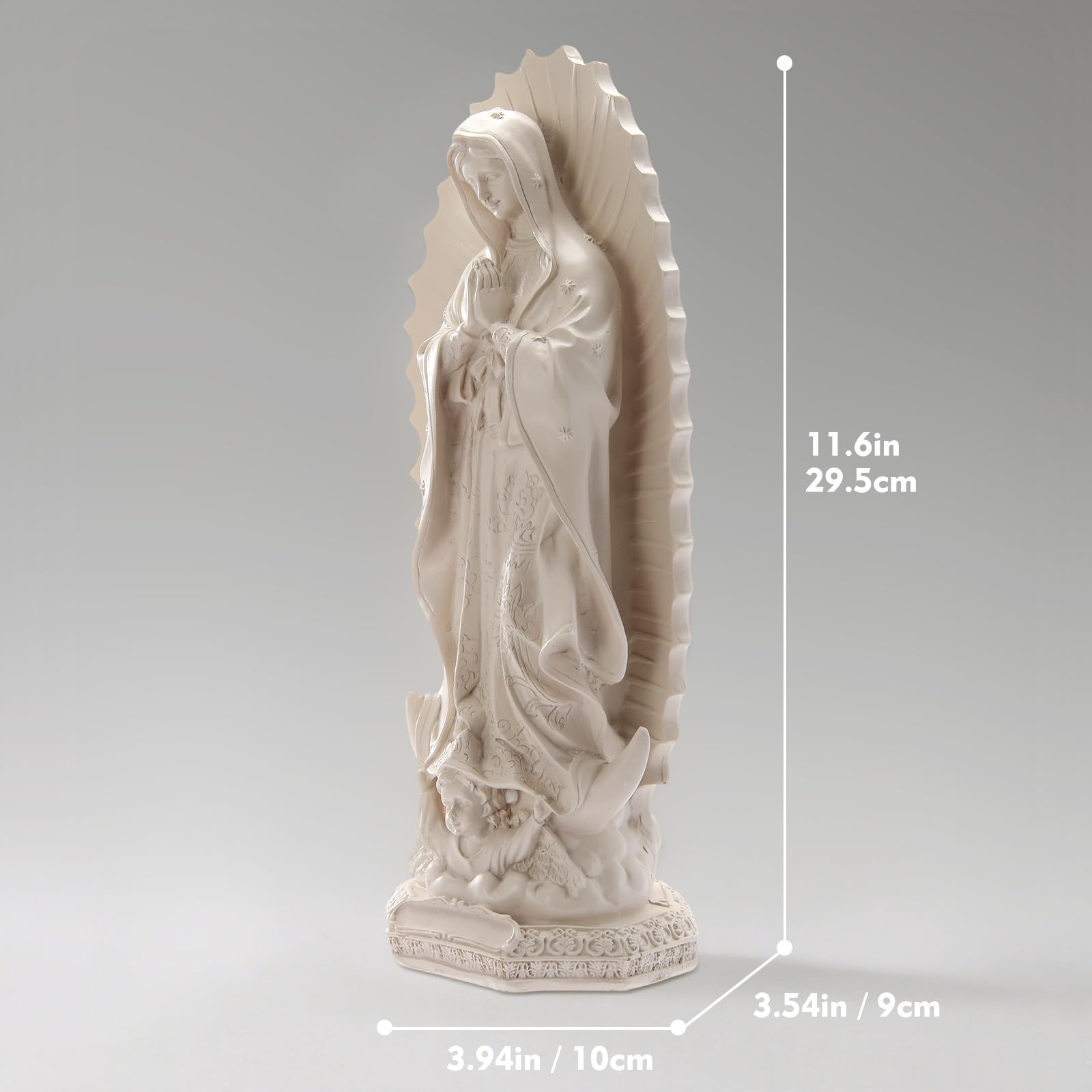 DICAFU Our Lady close-up detail highlights craftsmanship for admiration