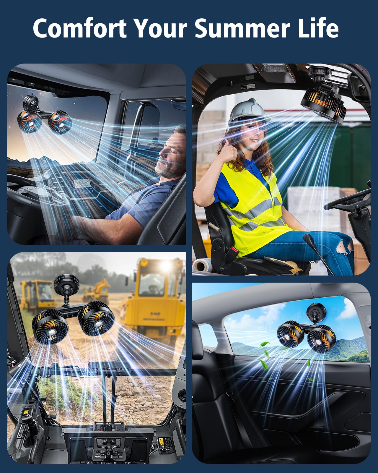 DICMKY 360-degree adjustable direction for targeted airflow.