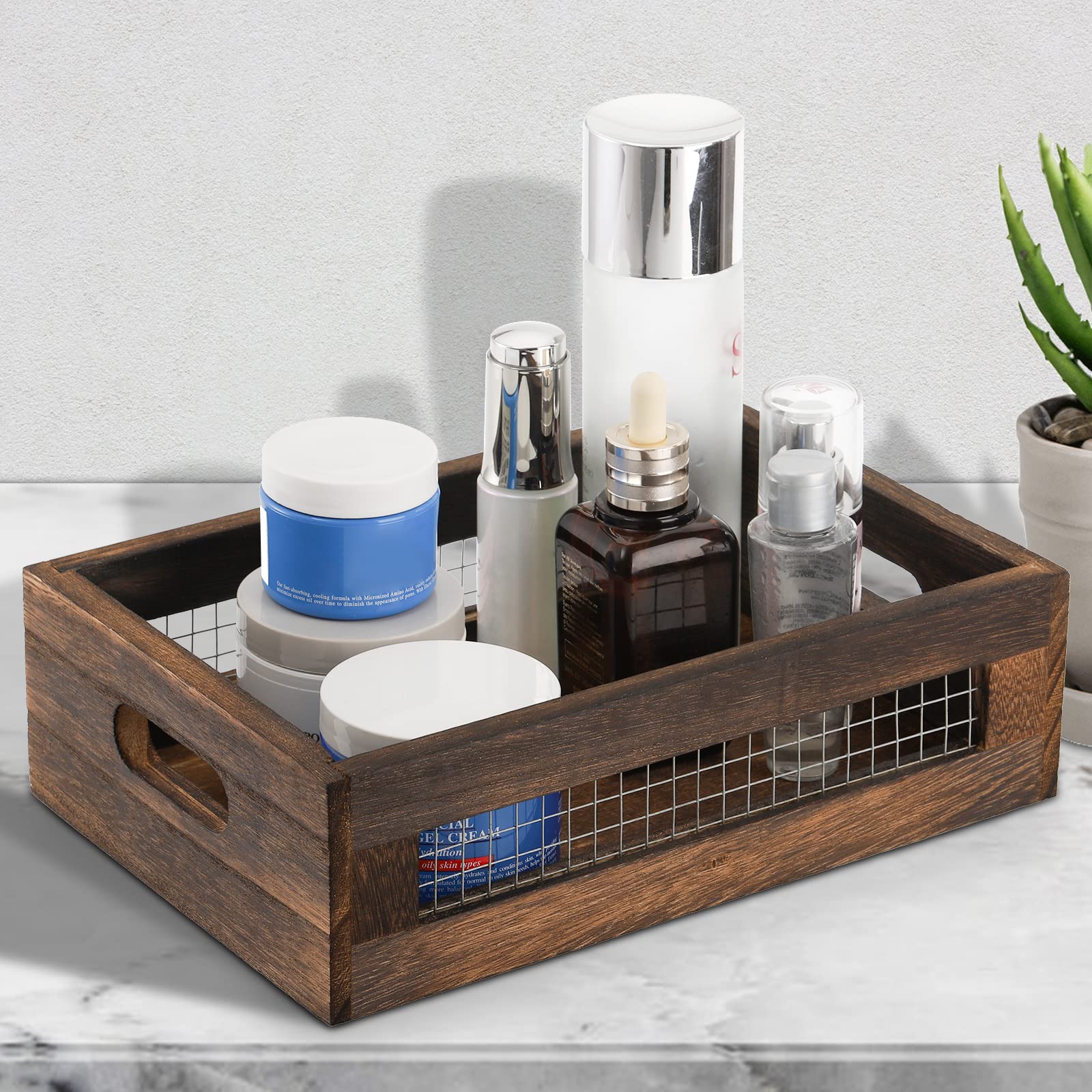 Dicunoy nesting and stackable baskets save space when stored.