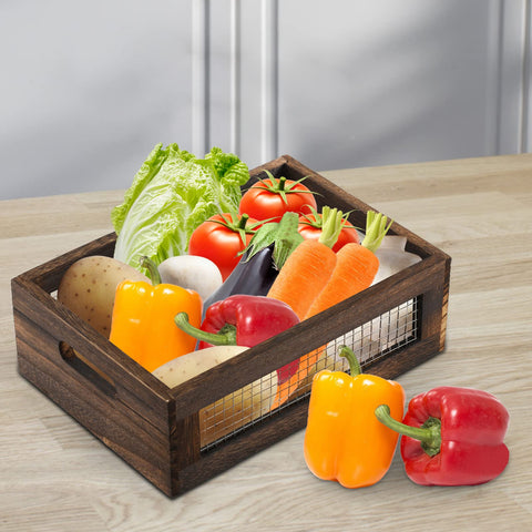 Dicunoy vented side design crates display items neatly with airflow.