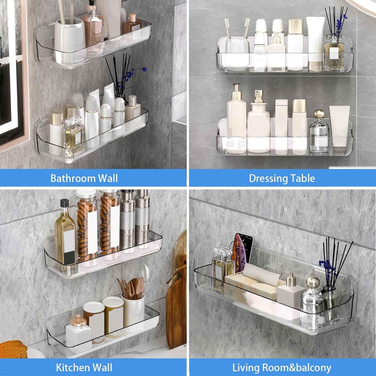 Diesisa cosmetics storage on wall keeps grooming items organized.