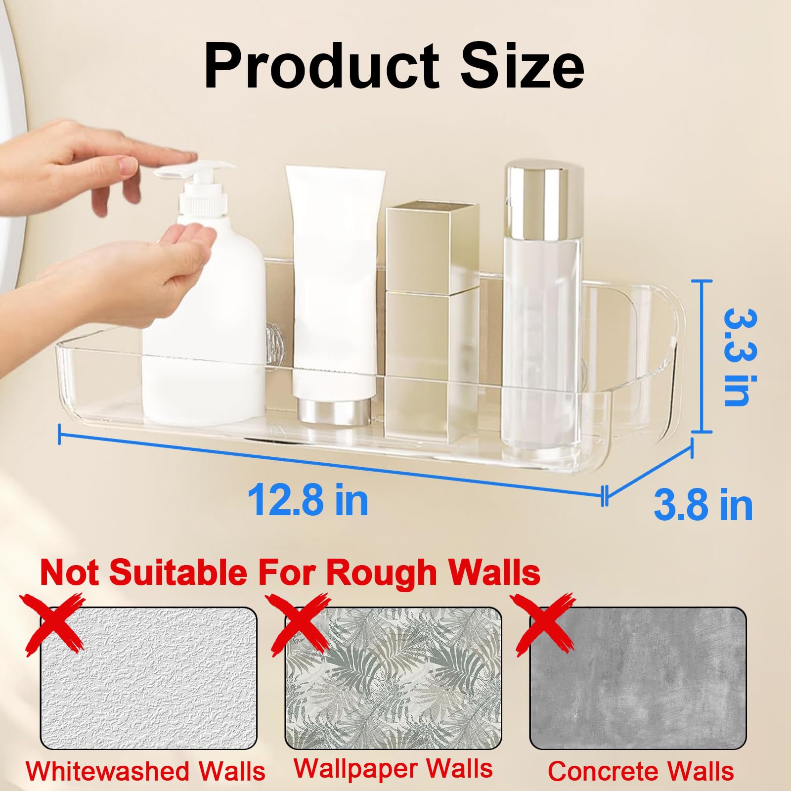 Diesisa waterproof drain holes keep items dry and tidy.