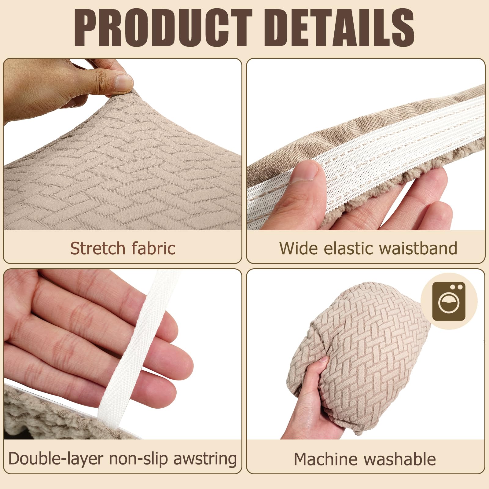 Difedo full elastic edges prevent shifting during use