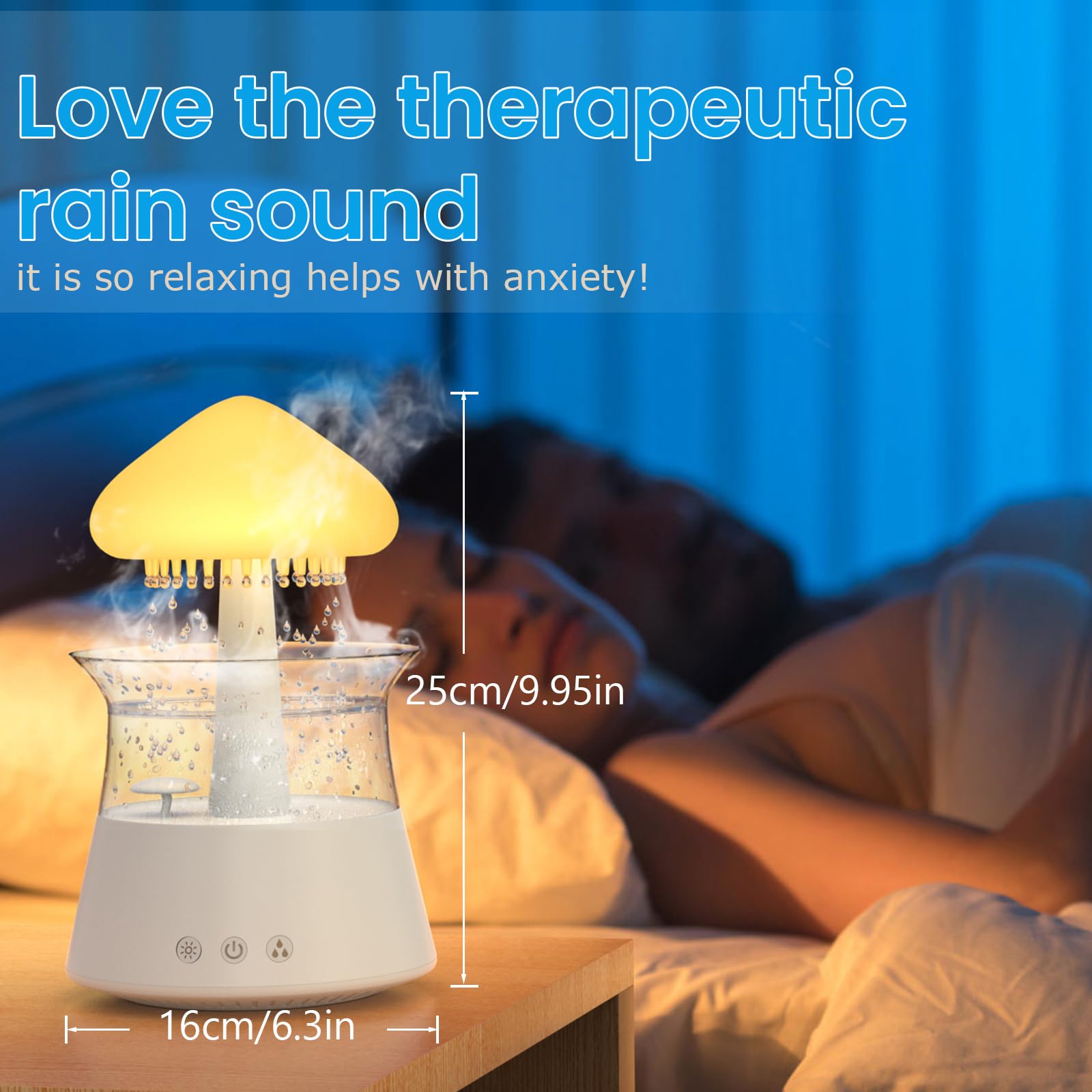 Diffuserlove bedroom scene featuring the humidifier as a serene focal point.