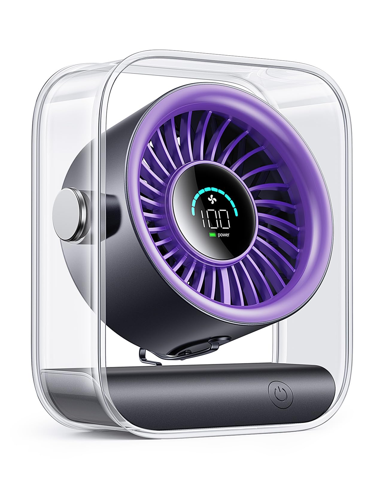 DIGIX portable desk fan front view showing compact, personal cooling for a desk