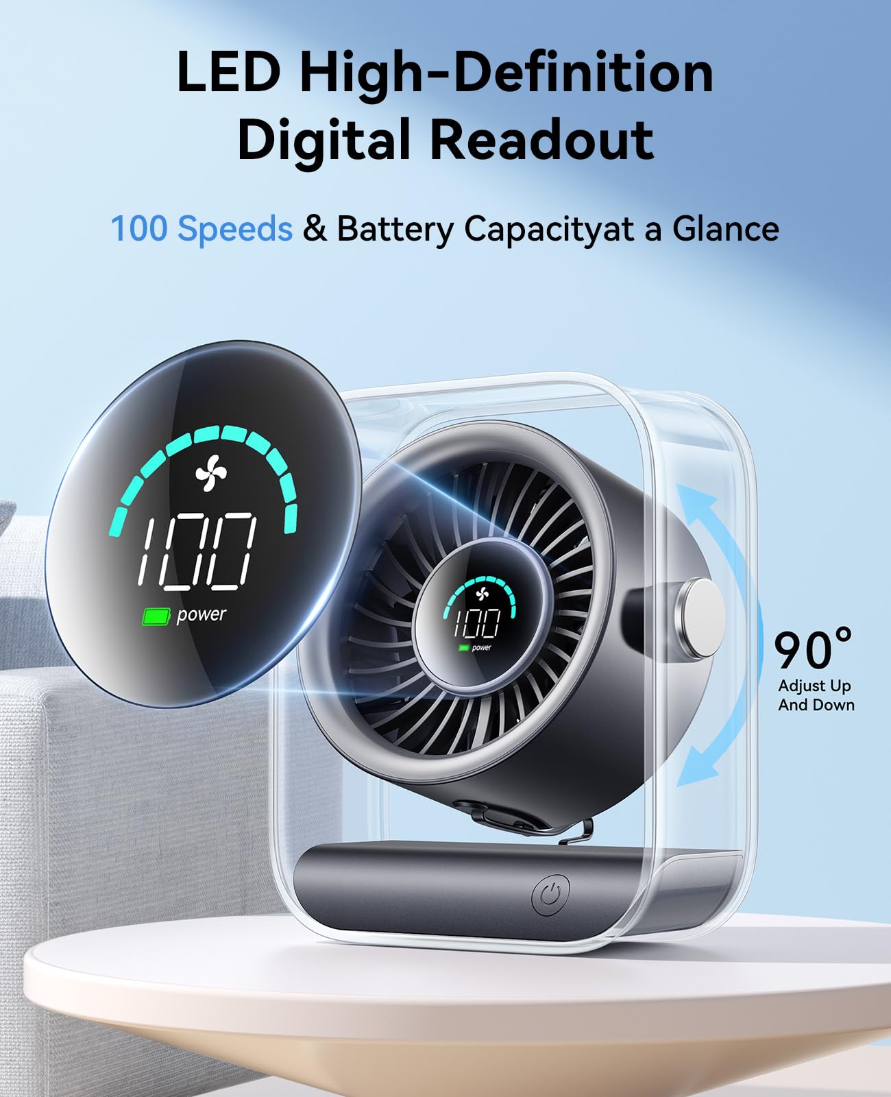 DIGIX LED display shows speed and battery level for precise control